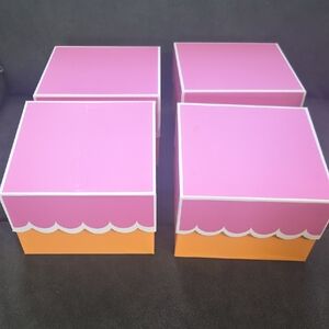 Pink and Orange Decorative Boxes